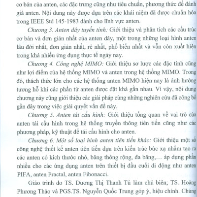 Giáo trình Công nghệ Anten tiên tiến