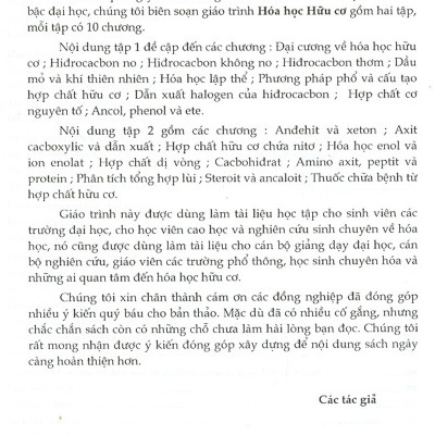 Combo Bộ Sách Hóa Học Hữu Cơ Tập 1 + Tập 2 