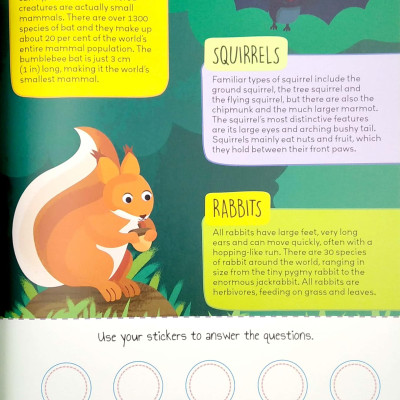 Know And Glow: Animals Sticker Activities