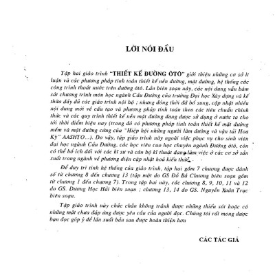 Thiết kế đường ôtô, tập 2