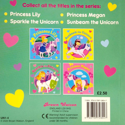 Unicorn And Princess Board: Sparkle The Unicorn