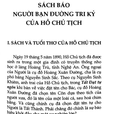 Những Tấm Gương Ham Đọc Sách Và Tự Đọc Thời Đại Hồ Chí Minh