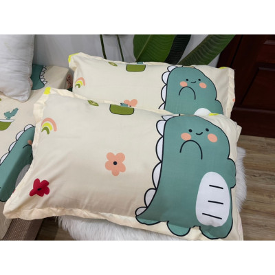 Vỏ Gối Nằm Cotton Poly kích thước 45x65cm, k xù lông k phai màu, màu sắc nét nhiều mẫu cực đẹp. 1 ĐÔI