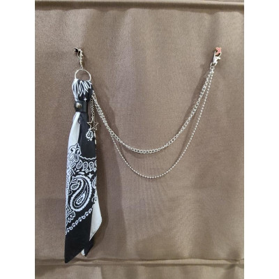 Sét 3 mónKhăn Bandana Streetwear + Đai da + Xích Chain Quần Gồm Khăn+Đai+Xích Quần jeans