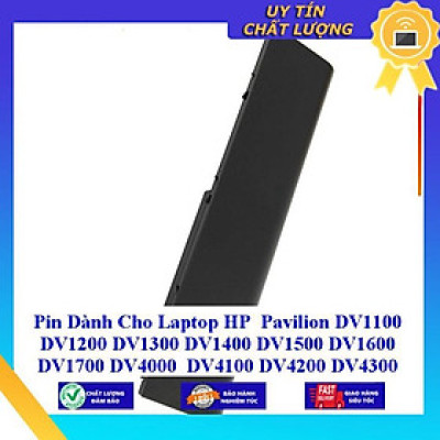 Pin dùng cho Laptop HP Pavilion DV1100 DV1200 DV1300 DV1400 DV1500 DV1600 DV1700 DV4000 DV4100 DV4200 DV4300 DV5000 - Hàng Nhập Khẩu  MIBAT92
