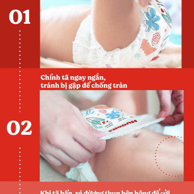 [TẶNG THÊM MIẾNG CHO SIZE L/XL/XXL] Combo 3 gói Tã quần Huggies Skincare Mega Jumbo M106/L96/XL84/XXL76