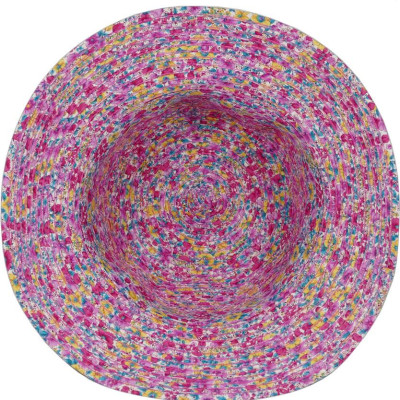 Nón rộng vành nữ dễ thương vành rộng 7cm gắn nơ độc đáo, chống nắng tốt, họa tiết hoa liti hợp thời trang