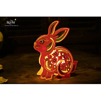 Lồng đèn Trung Thu - Lồng đèn trang trí "Ký ức tuổi thơ" hình Thỏ siêu to