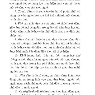 Luật giáo dục năm 2019 - bản in 2024