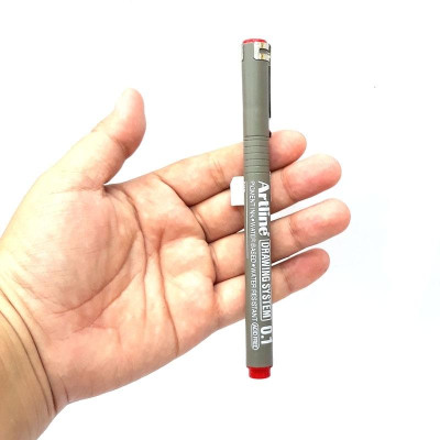 Bút Vẽ Kỹ Thuật 0.1 mm - Artline EK-231-RD - Màu Đỏ