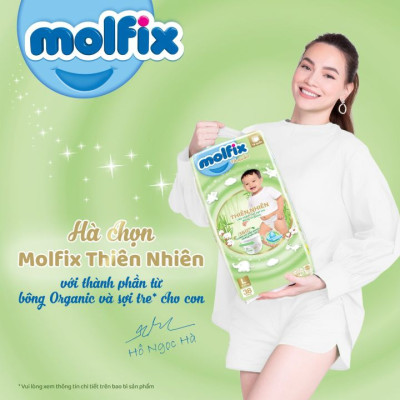 Tã/bỉm QUẦN Molfix size M76+6 miếng mẫu mới cải tiến 2024