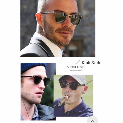 Kính râm Mắt Vuông Unisex Thời Trang Đi Đường Bảo Vệ Mắt