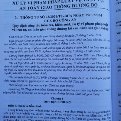 Sách Luật Trật Tự An Toàn Giao Thông Đường Bộ năm 2024 (V2531D)