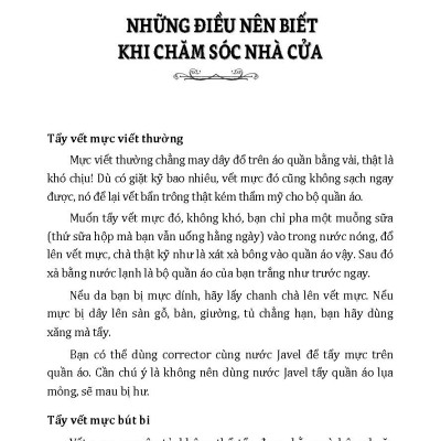 Cuộc Sống Gia Đình, Những Điều Nên Tránh