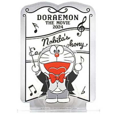 Mô Hình Standee Mica Doraemon - Phiên Bản Movie 2024 - Màu Xám