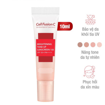 Kem Chống Nắng Dưỡng Trắng Nâng Tone Da Cell Fusion C Brightening Tone Up Sunscreen 100 SPF50+/ PA ++++ (10ml)