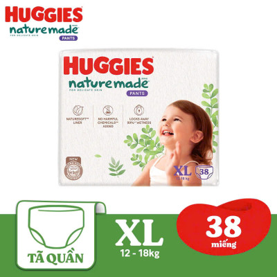 Combo 2 Tã/Bỉm quần Huggies Platinum NatureMade M58/L44/XL38/XXL26