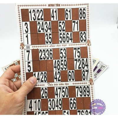 Bộ Trò Chơi Cờ Lô Tô Giấy