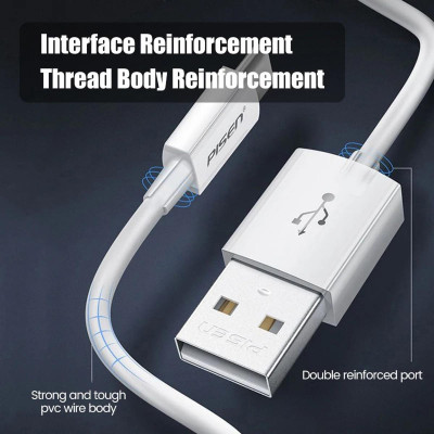 Cáp Sạc Mr White Type-C USB-A 1 m - Pisen TC25-1000