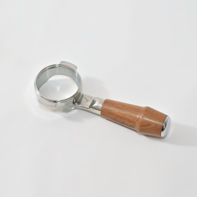 Feepie tay cầm gỗ pha espresso không đáy 58mm 2 tai thông dụng