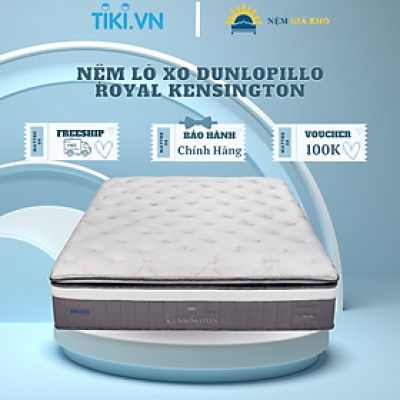 Nệm Lò Xo Dunlopillo Royal Kensington, Êm ái, Đàn hồi, Nâng đỡ cơ thể tốt, Kháng khuẩn