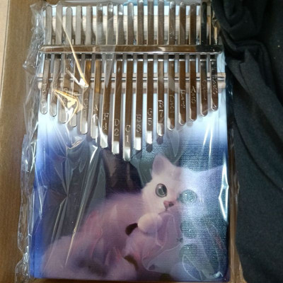 Đàn Kalimba 17 Phím - Đàn Kalimba Thumbs Piano Sử Dụng Ngón Tay | Tặng kèm búa chỉnh, khăn lau, dán nốt phím