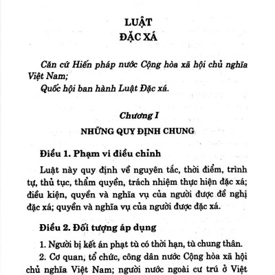Luật Đặc Xá