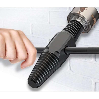 Dụng cụ lấy ống nước gãy,Mũi tháo ren ống nước gãy 2 đầu kèm tay cầm