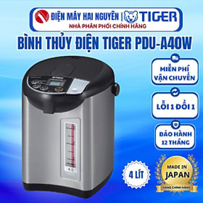 Bình thủy điện tử Tiger PDU-A40W (4.0L)- HÀNG CHÍNH HÃNG 