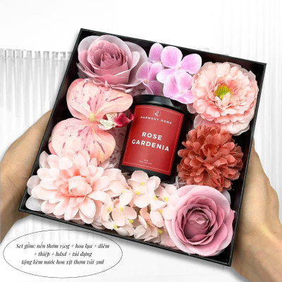Hộp Nến Thơm Harmony Home 150g - Rose Gardenia