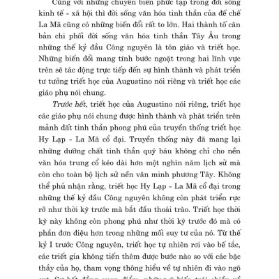 Triết Học Tôn Giáo Của Augustino