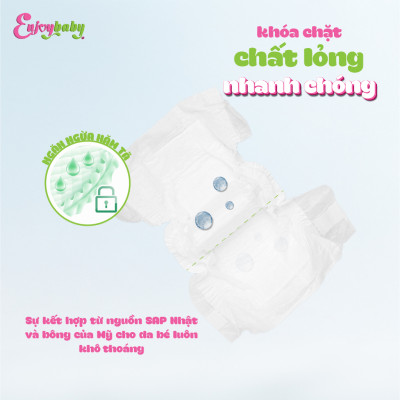 Tã quần trẻ em Enjoy New mềm mại thấm hút tốt Gói nhỏ S/M/L/XL 8-12 miếng