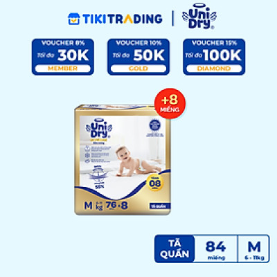 [Mẫu mới] Tã quần Unidry G3X Supreme siêu mỏng size L - 68+8 miếng