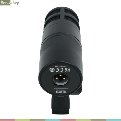Audio-Technica AT2040 - Micro Dynamic Hypercardioid Cho Podcasting, Phát Trực Tiếp, Lồng Tiếng, Thu Âm Nhạc Cụ - Hàng chính hãng