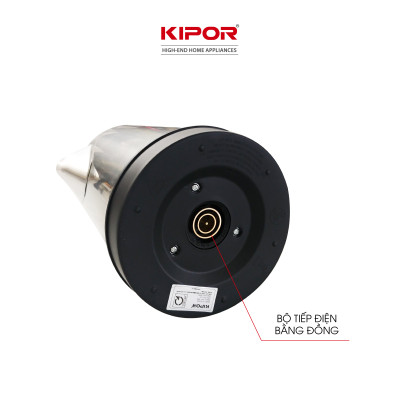 Ấm siêu tốc KIPOR KP-A318SA - 1.8L - Ấm điện inox 304 chống ăn mòn - Chân đế xoay 360 độ tự ngắt chống quá tải, quá nhiệt- Hàng chính hãng