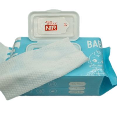 Thùng 4 gói Khăn ướt không mùi Koobeme, khăn to dày, đủ 80 tờ, 700gram, thấm nước đều vừa phải