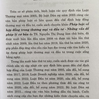 Pháp Luật Về Hợp Đồng Trong Thương Mại Đầu Tư – Những Vấn Đề Pháp Lý Cơ Bản 