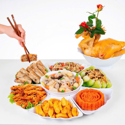 Bát đựng gà cúng  hình thuyền đẹp mắt. Bát đựng gà nguyên con, bát đựng hoa quả gọn gàng , tiện dụng