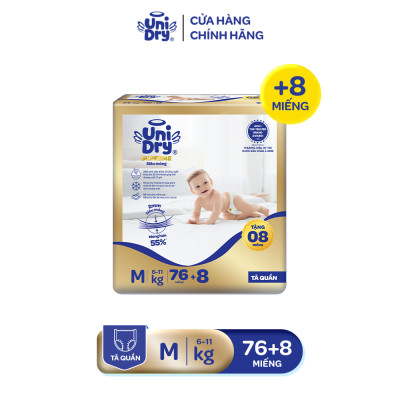[Mẫu mới] Tã quần Unidry G3X Supreme siêu mỏng size M - 76+8 miếng