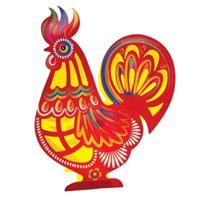 Lồng đèn Trung Thu - Lồng đèn trang trí "Ký ức tuổi thơ" hình Gà (size mini)