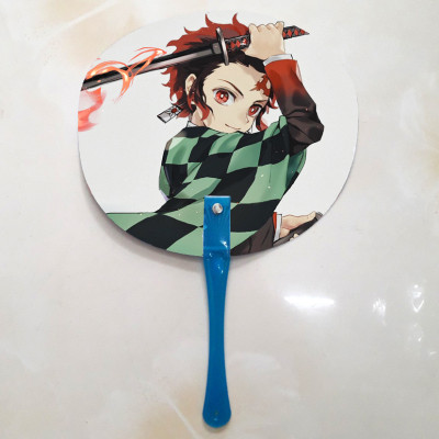 Qụat cầm tay in ảnh 2 mặt khác nhau Kimetsu no Yaiba