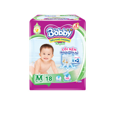 Combo 6 Tã quần Bobby Pants M18 dành cho bé 6 - 11kg