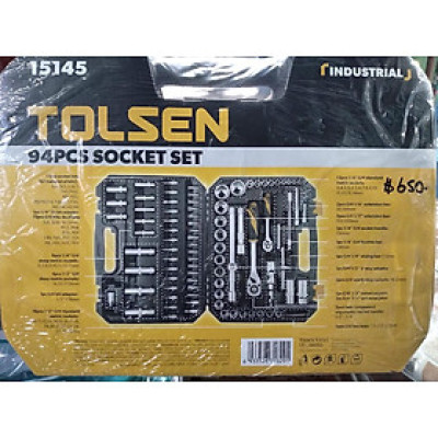 BỘ DỤNG CỤ MỞ BULONG 94 MÓN TOLSEN 15145 - HÀNG CHÍNH HÃNG