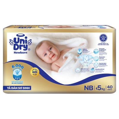 [Mẫu mới] Tã dán Unidry G3X Supreme sơ sinh Newborn mới - 40 miếng