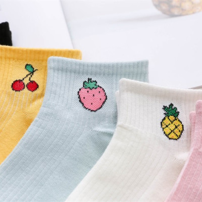 Combo 5 Đôi Tất Hoa Quả - M07 - Màu Ngẫu Nhiên