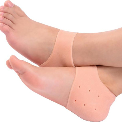 Combo 2 đôi vớ Silicon bảo vệ chống nứt gót chân - màu be