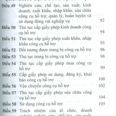 Luật Quản Lý, Sử Dụng Vu Khí, Vật Liệu Nổ Và Công Cụ Hỗ Trợ Năm 2024