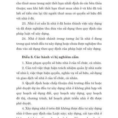 Luật Nhà ở năm 2023 (Song ngữ Việt - Anh) - The 2023 Housing Law (Vietnamese - English)
