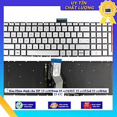 Bàn Phím dùng cho HP 15-cc050wm 15-cc563ST 15-cc152od 15-cc004ur 15-CC - Màu Bạc ko led  - Hàng Nhập Khẩu New Seal