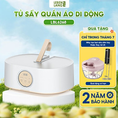 Tủ sấy quần áo di động Lebenlang LBL6268, công suất 600W, thiết kế gọn nhẹ, giải pháp sấy quần áo hiệu quả, bảo hành 2 năm - hàng chính hãng
